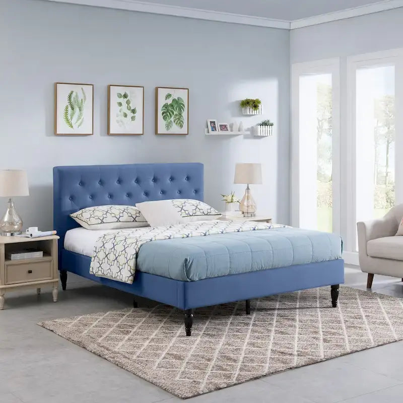 Upholstered Queen Platform Bed by