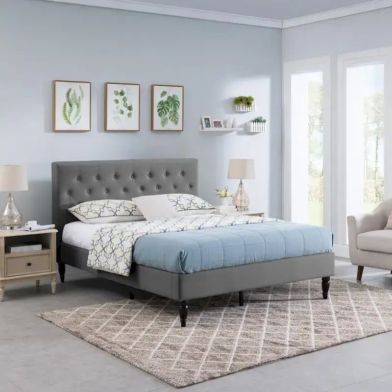 Upholstered Queen Platform Bed by