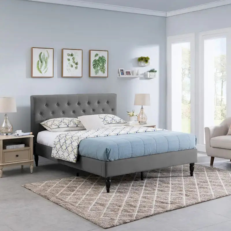 Upholstered Queen Platform Bed by