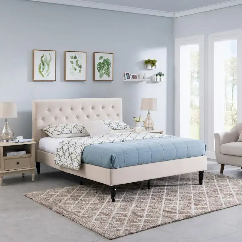 Upholstered Queen Platform Bed by