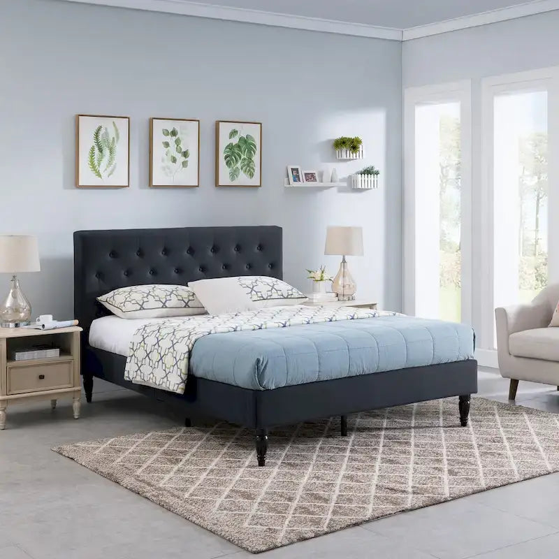 Upholstered Queen Platform Bed by