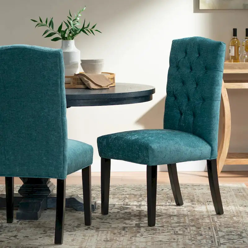 Upholstered Fabric Dining Chairs (Set of 2) by