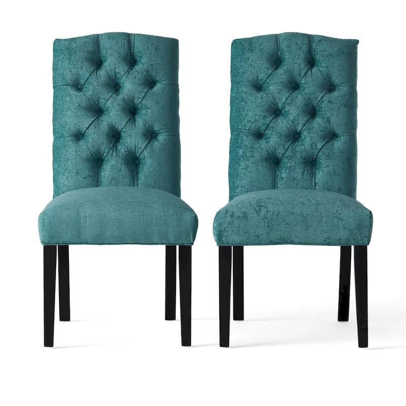 Upholstered Fabric Dining Chairs (Set of 2) by