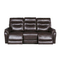 Power Reclining Top Grain Leather Sofa