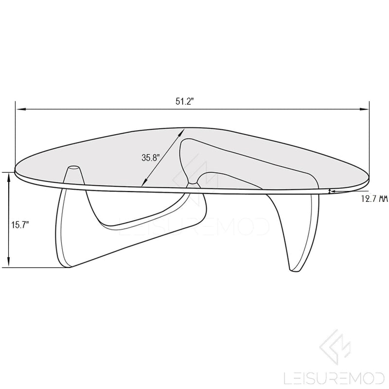 Triangle Coffee Table- Tempered Glass Only