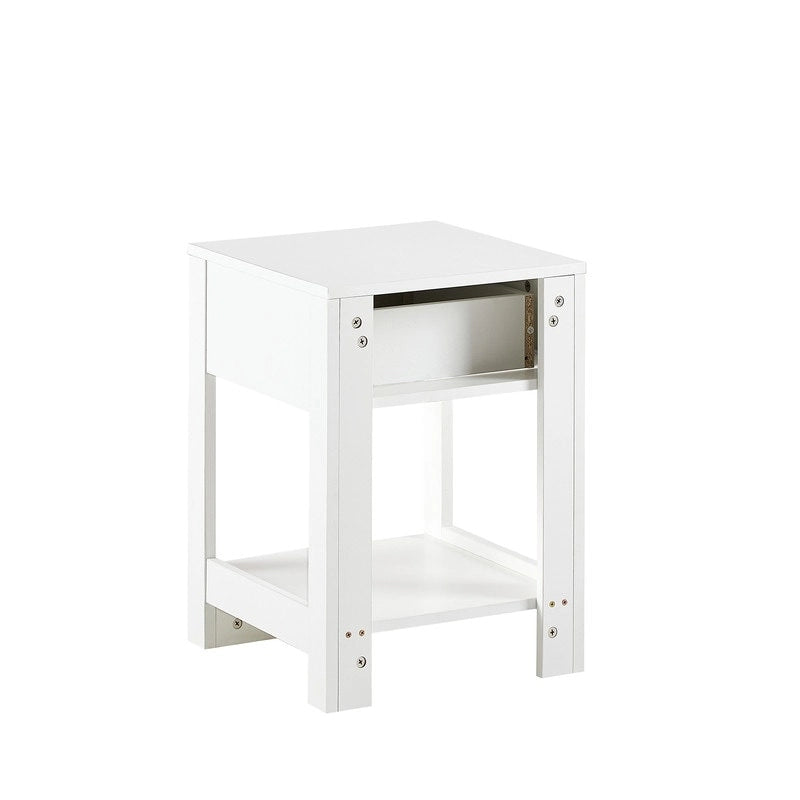 15.75 Wood Nightstand with Storage Drawer End Table living Room
