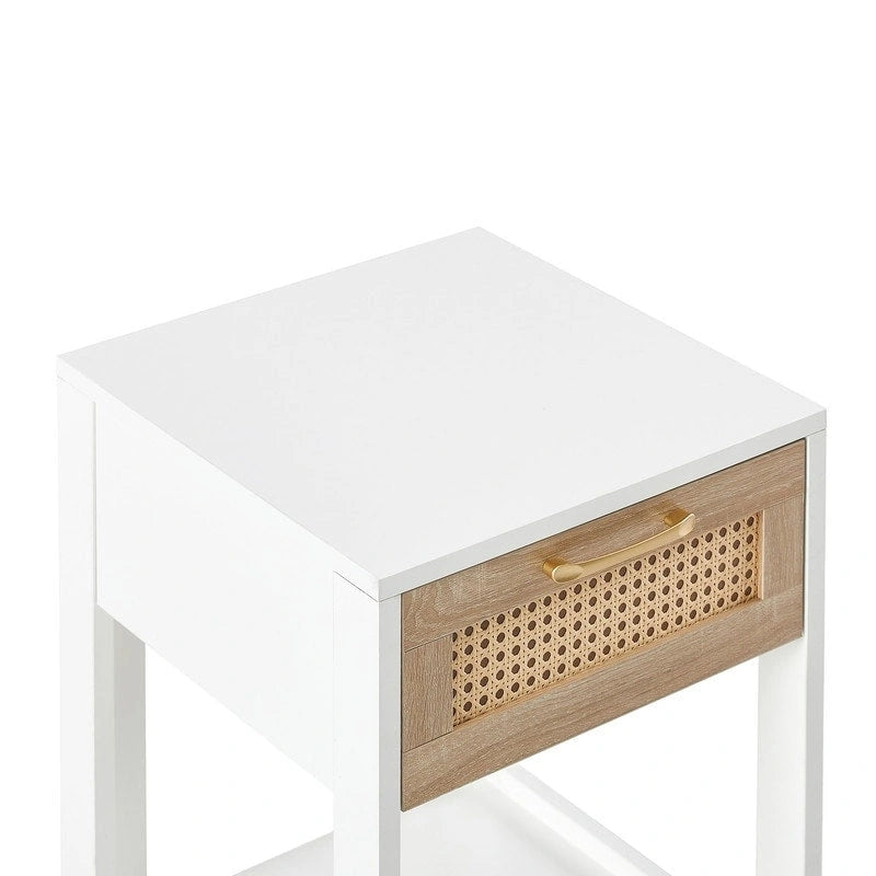 15.75 Wood Nightstand with Storage Drawer End Table living Room