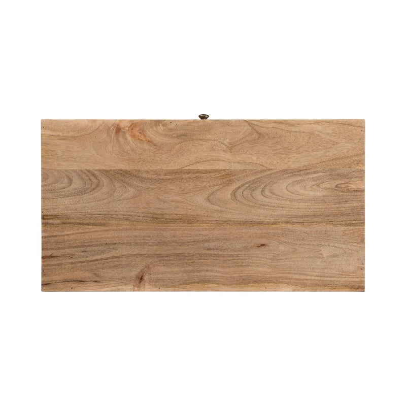 Mid-Century Modern Handcrafted Mango Wood 3 Drawer Chest by