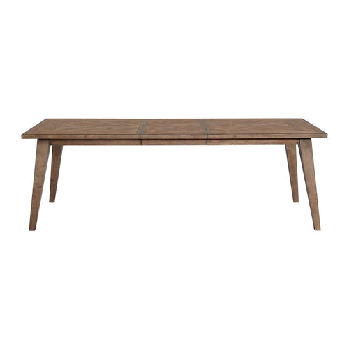 30 Tall Dining Table with Leaf and 4 Legs, Weathered Chestnut - Mocha