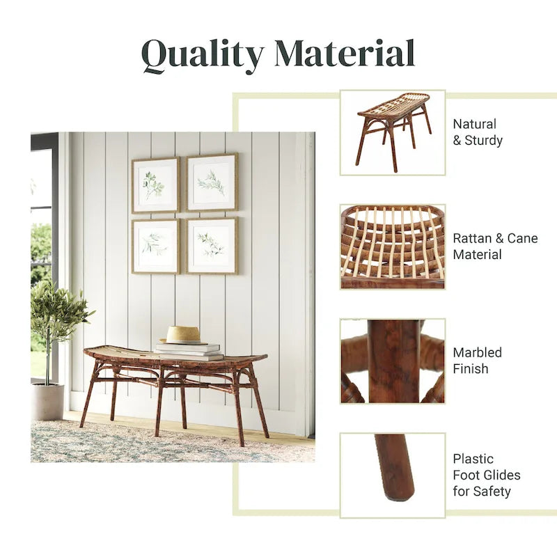 Rattan Bench