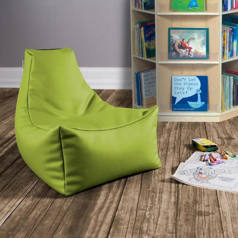 Kids Bean Bag Chair, Premium Vinyl, Royal Blue