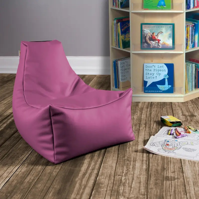 Kids Bean Bag Chair, Premium Vinyl, Royal Blue
