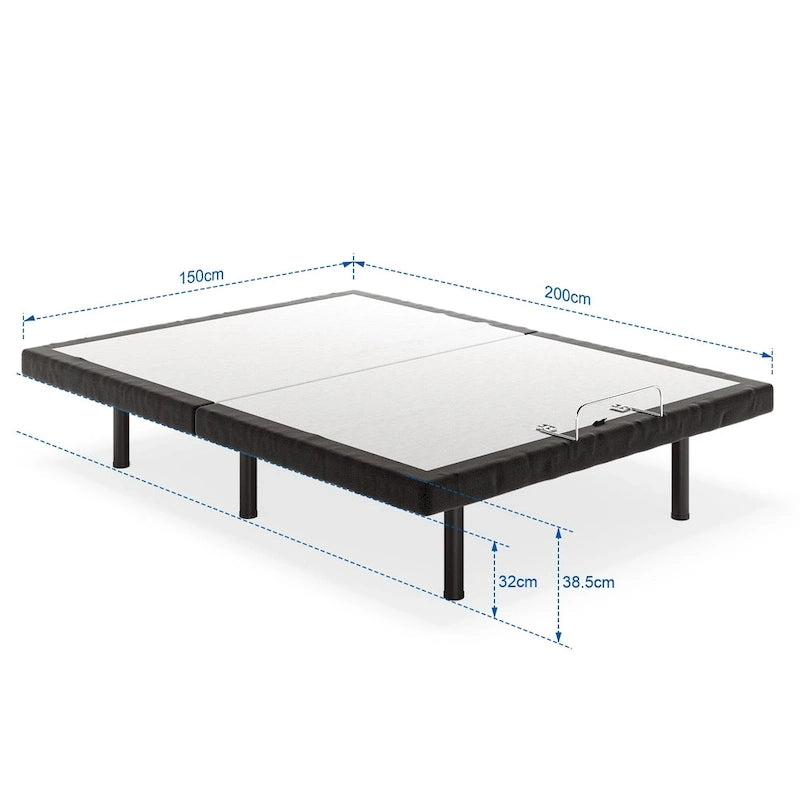 Massaging Zero Gravity Adjustable Bed with Wireless Remote