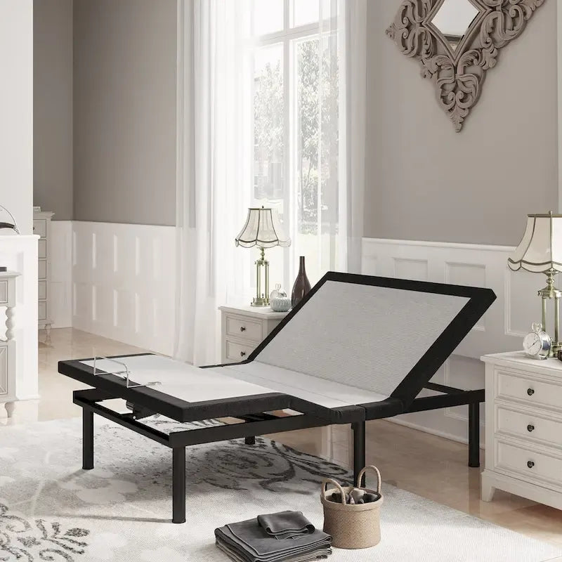 Massaging Zero Gravity Adjustable Bed with Wireless Remote