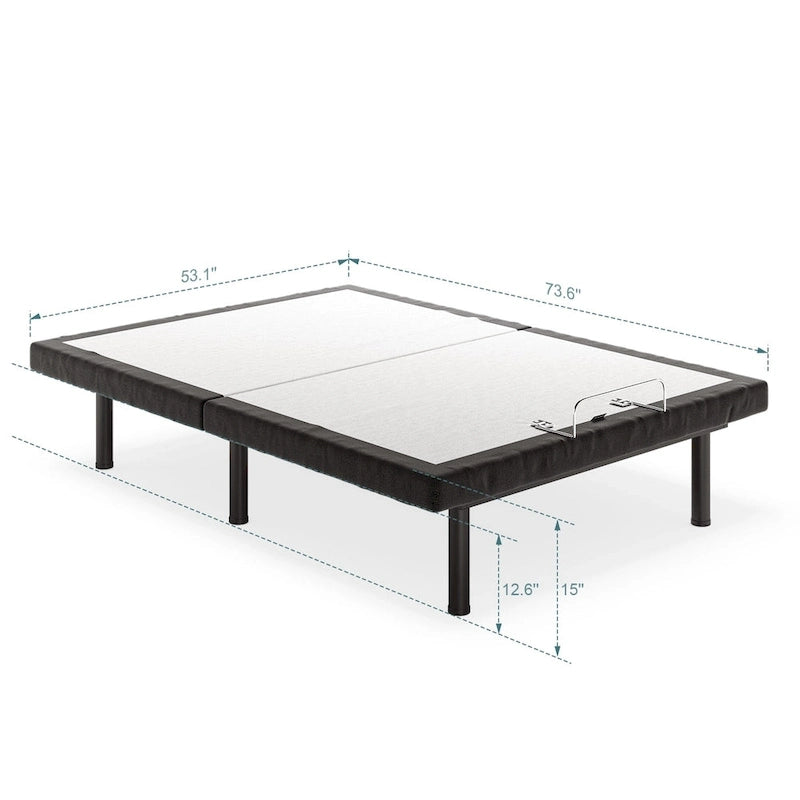Massaging Zero Gravity Adjustable Bed with Wireless Remote