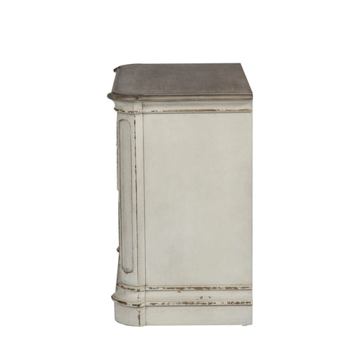 2-Drawer Oak Night Stand for Bedroom - 2 Finish Options