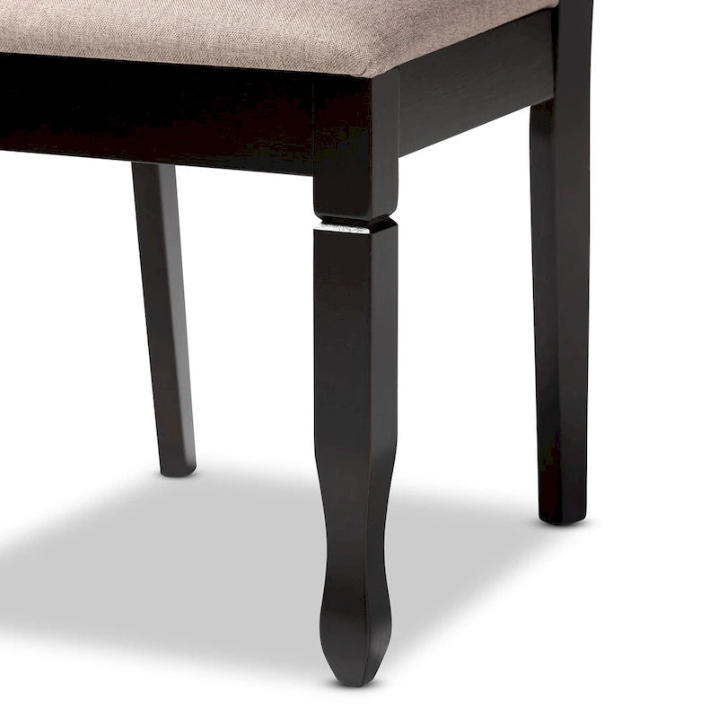 Modern and Contemporary 2-Piece Wood Dining Chair Set