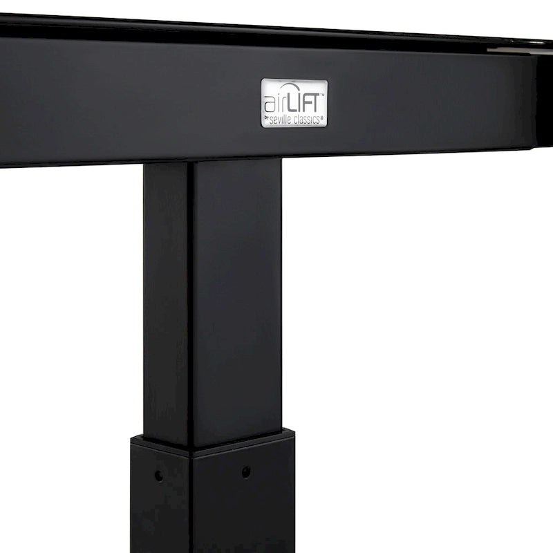 47.5 in Tempered Glass Electric Standing Desk Top Dual 2.4A USB Charging Port Height Adjustable to 47.5 in H