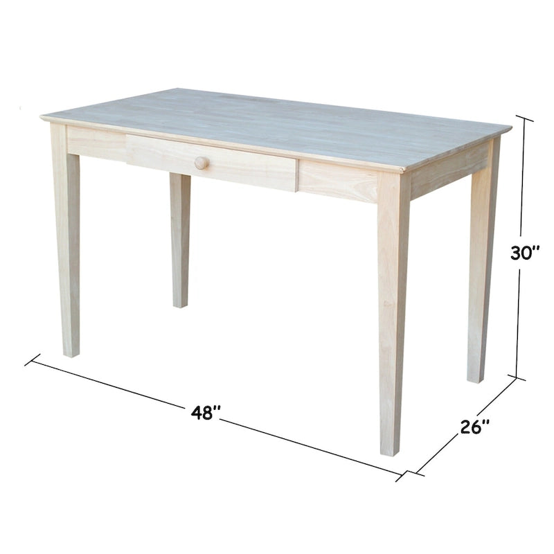 Solid Hardwood Writing Desk