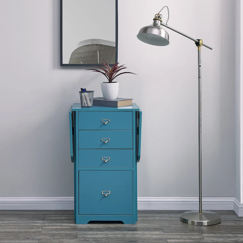 London White Fold-out Organizer and Craft Desk