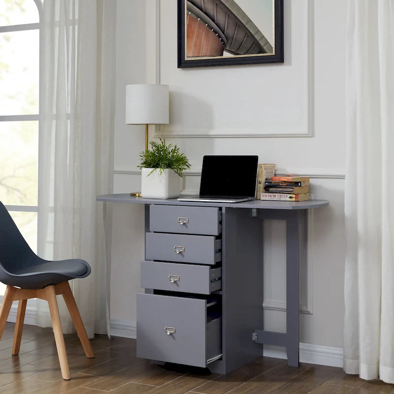 London White Fold-out Organizer and Craft Desk