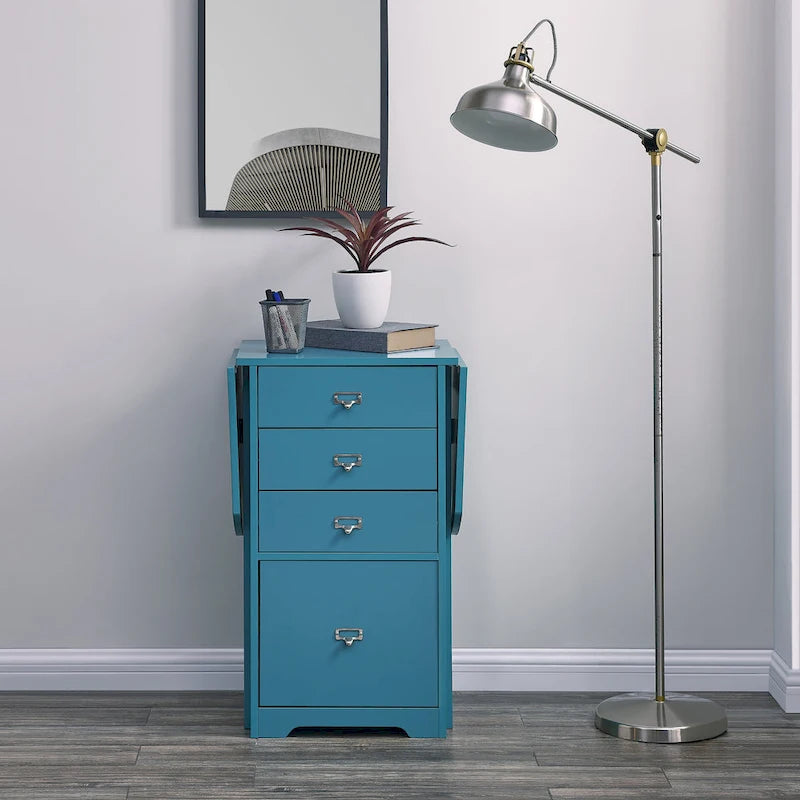 London White Fold-out Organizer and Craft Desk