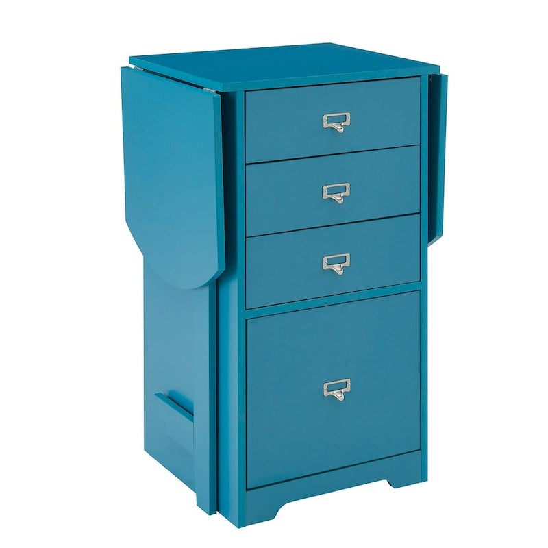London White Fold-out Organizer and Craft Desk
