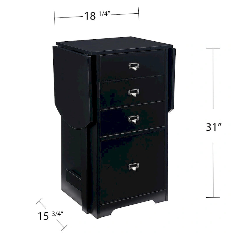 London White Fold-out Organizer and Craft Desk