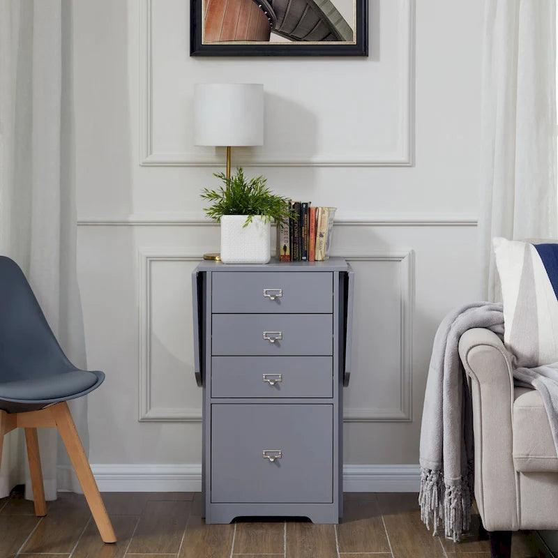 London White Fold-out Organizer and Craft Desk