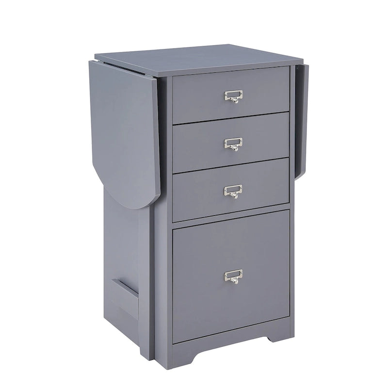 London White Fold-out Organizer and Craft Desk