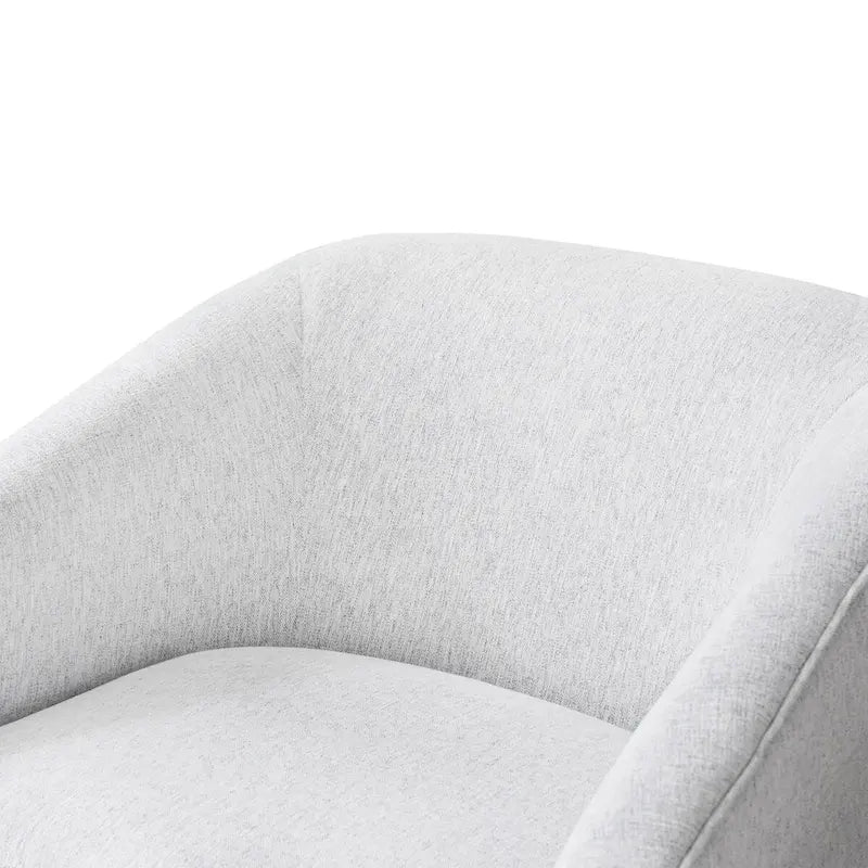 Modern Upholstered Wooden Accent Chair 360 Barrel Swivel Set of 2 Armchair for Living Room
