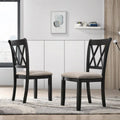 Fabric Upholstered Dining Chair Set of 2