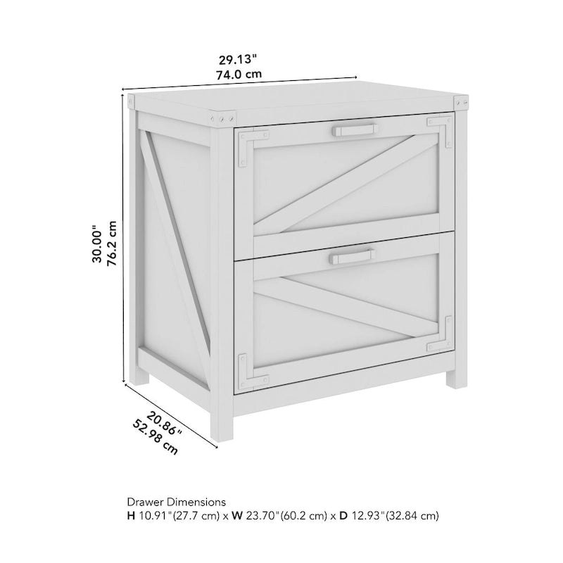 2 Drawer Lateral File Cabinet by